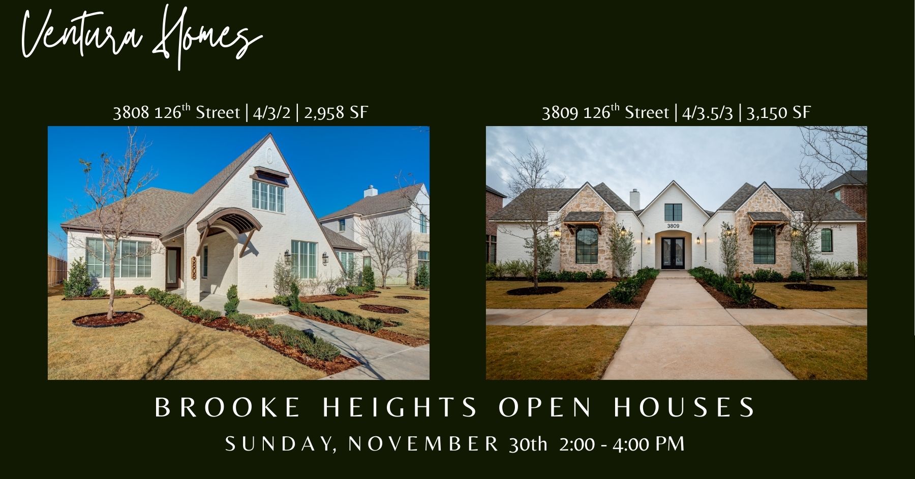 Open Houses 11-30-25
